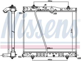 Nissens 646893 - RADIADOR TOYOTA HI-ACE(01-)2.5 TD