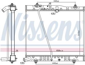 Nissens 646916 - RADIADOR TOYOTA HI-ACE(01-)2.7 I 16