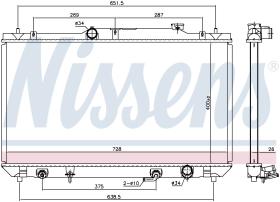 Nissens 646925 - RADIADOR TOYOTA CAMRY(VX3#)(01-)2.4