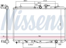 Nissens 646927 - RADIADOR TOYOTA HIGHLANDER/KLUGER(X