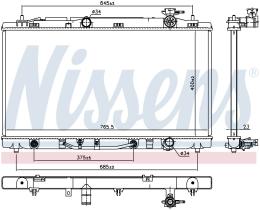 Nissens 646938 - RADIADOR TOYOTA AVALON III(#X30)(05