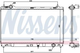 Nissens 646948 - RADIADOR LEXUS IS III(ASE30.AVE30.G