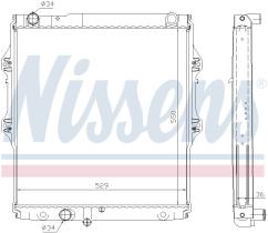 Nissens 64698 - RADIA TOYOTA HI-LUX 2.4TD 4X4 (8-98>1-02)