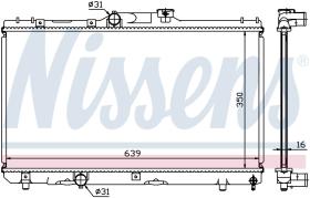 Nissens 64786A - RADIADOR TOYOTA COROLLA(E10#)(92-)1