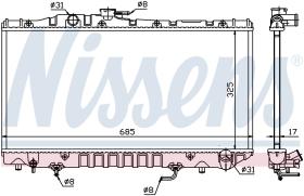 Nissens 647361 - TOYOTA CELICA-CARINA 2,0 86-