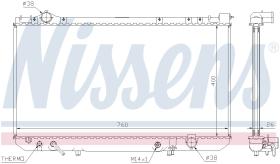 Nissens 64756 - RADIADOR LEXUS LS I(UCF10)(89-)400