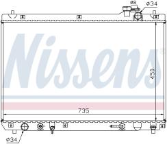 Nissens 64766 - RADIADOR LEXUS RX I(MCU15)(97-)300