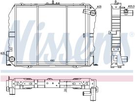 Nissens 64778 - RADIADOR TOYOTA HI-ACE (89-)2.4 I