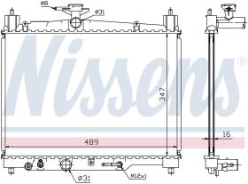 Nissens 64801 - RADIADOR TOYOTA YARIS/ECHO I(#P10)(