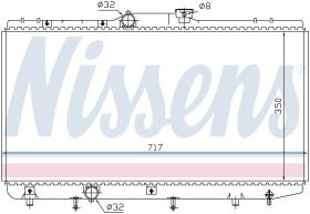 Nissens 648321 - RADIADOR TOYOTA COROLLA(E10#)(92-)1