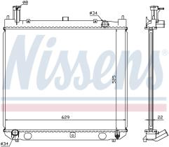 Nissens 64858A - RADIADOR TOYOTA HI-ACE (95-)2.4 D