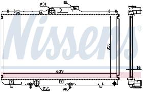 Nissens 648681 - RADIADOR TOYOTA COROLLA(E10#)(92-)1