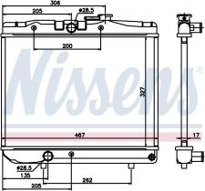 Nissens 64880 - RADIADOR TOYOTA STARLET II(P7#)(84-