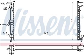 Nissens 651111 - RADIADOR VOLKSWAGEN POLO II(86C)(81