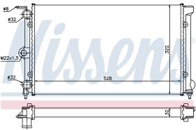 Nissens 651111 - RADIADOR VOLKSWAGEN POLO II(86C)(81