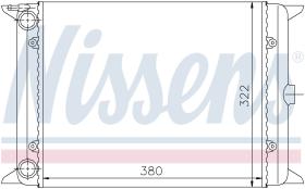 Nissens 65140 - RADIADOR AUDI 50(86)(74-)1.3