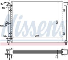 Nissens 651711 - RADIADOR VOLKSWAGEN POLO II(86C)(81