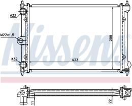 Nissens 651721 - RADIA VW POLO  III 1.0/1.1/1.3 G40 (90>94)