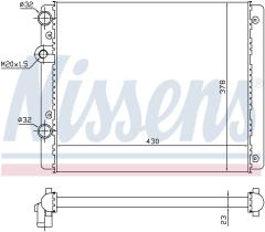 Nissens 652341 - RADIA VW POLO IV 1.0/1.4/1.6/1.9D -AC (94>99) LUPO/AROSA