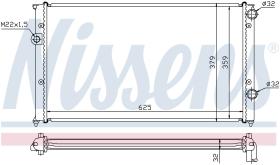 Nissens 65243 - RADIA VW PASSAT III 1.9D/1.9TD/GOLF III 1.9TDI (91>)