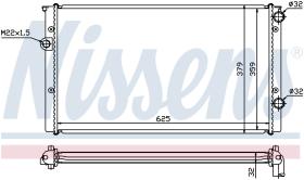 Nissens 652461 - RADIA VW GOLF III/VENTO 1.9D/TD/TDI 110CV +/-AC (91>)