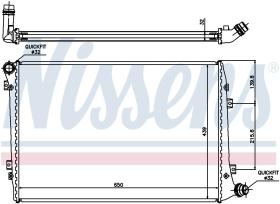 Nissens 65291A - RADIA AUDI A3 II 2.0TDI (04>)VW PASSAT VII/JETTA 1.9/2.0TDI