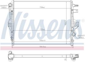 Nissens 65297 - RADIA VW TOUAREG 3.0TDI/3.0/3.6 TSI/PORSCHE CAYENNE (5/10>)