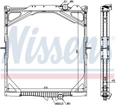 Nissens 65462A - RADIADOR VOLVO WG(93-)US-MODEL