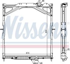 Nissens 65472A - RADIADOR VOLVO WG(93-)US-MODEL