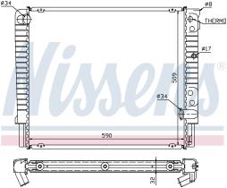 Nissens 65508A - RADIADOR VOLVO 740(744.745)(82-)2.4