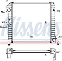 Nissens 65518 - RADIADOR VOLVO 440(445)(88-)1.6 I