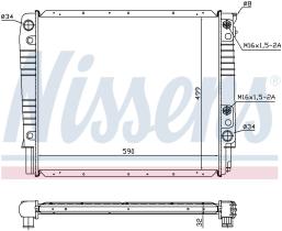 Nissens 65530A - RADIADOR VOLVO V90(96-)2.4 I 24V