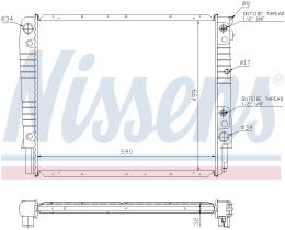 Nissens 65542A - RADIADOR VOLVO 940(944.945)(90-)2.3