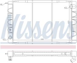 Nissens 65610 - RADIADOR VOLVO 240/245(74-)2.4 D