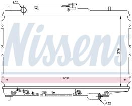 Nissens 66603 - RADIADOR KIA SEPHIA(96-)1.5 I