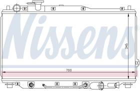 Nissens 66605 - RADIADOR KIA SHUMA(98-)1.8 I 16V
