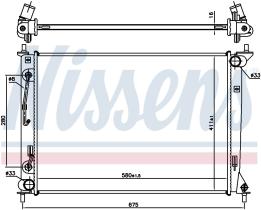 Nissens 666202 - RADIADOR KIA SOUL I(AM)(09-)2.0I