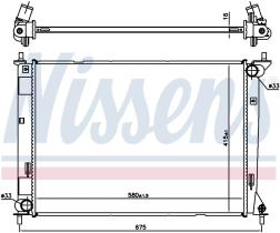 Nissens 666203 - RADIADOR KIA SOUL I(AM)(09-)2.0I