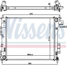 Nissens 666204 - RADIADOR KIA SOUL II(PS)(13-)1.6 CR