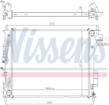 Nissens 666205 - RADIADOR KIA SOUL II(PS)(13-)1.6 CR