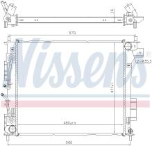 Nissens 666205 - RADIADOR KIA SOUL II(PS)(13-)1.6 CR