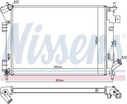 Nissens 666206 - RADIADOR KIA SOUL II(PS)(13-)1.6 I