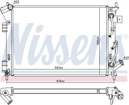 Nissens 666207 - RADIADOR KIA SOUL II(PS)(13-)1.6 I