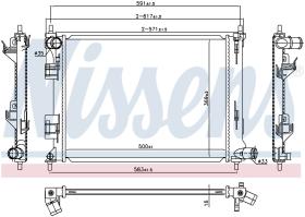 Nissens 666213 - RADIADOR HYUNDAI I20 (PB)(09-)1.2 I