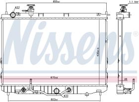 Nissens 666219 - RADIADOR KIA CARENS I(RS)(02-)2.0 I