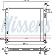 Nissens 666222 - RADIADOR KIA SORENTO III(UM)(14-)2.