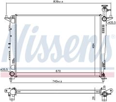 Nissens 666231 - RADIADOR KIA SORENTO III(UM)(14-)3.
