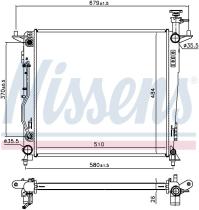 Nissens 666234 - RADIADOR KIA SORENTO III(UM)(14-)2.