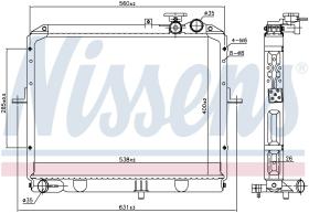 Nissens 66646 - RADIADOR KIA K-SERIE(01-)2.7 D