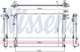 Nissens 66693 - RADIADOR KIA SORENTO II(XM)(10-)2.4